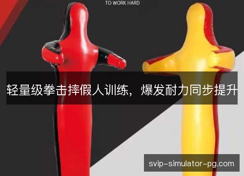 轻量级拳击摔假人训练，爆发耐力同步提升